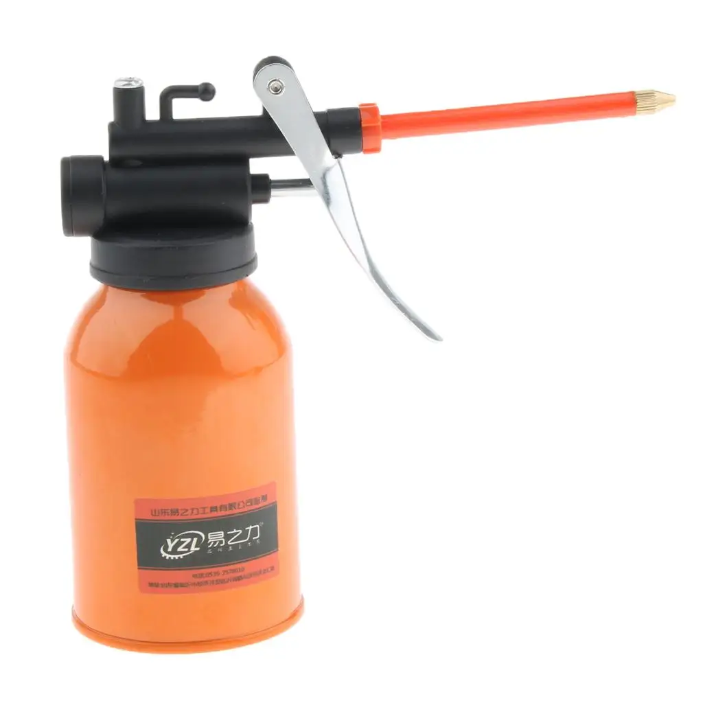 Professional Oil Pump Pot with Nozzle High Pressure Pump Oiler Steel Oil Pot for Auto Workshop