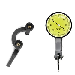 Indicatore di prova con quadrante combinato semicircolare supporto per arco supporto per strumento di misurazione del cercatore centrale con indicatore del quadrante dell'asta da 8mm