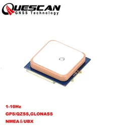 QUESCAN QU728F NEO-7N GPS GNSS Module with Antenna for Arduino NMEA GPS QZSS SBAS GLONASS 1-10Hz