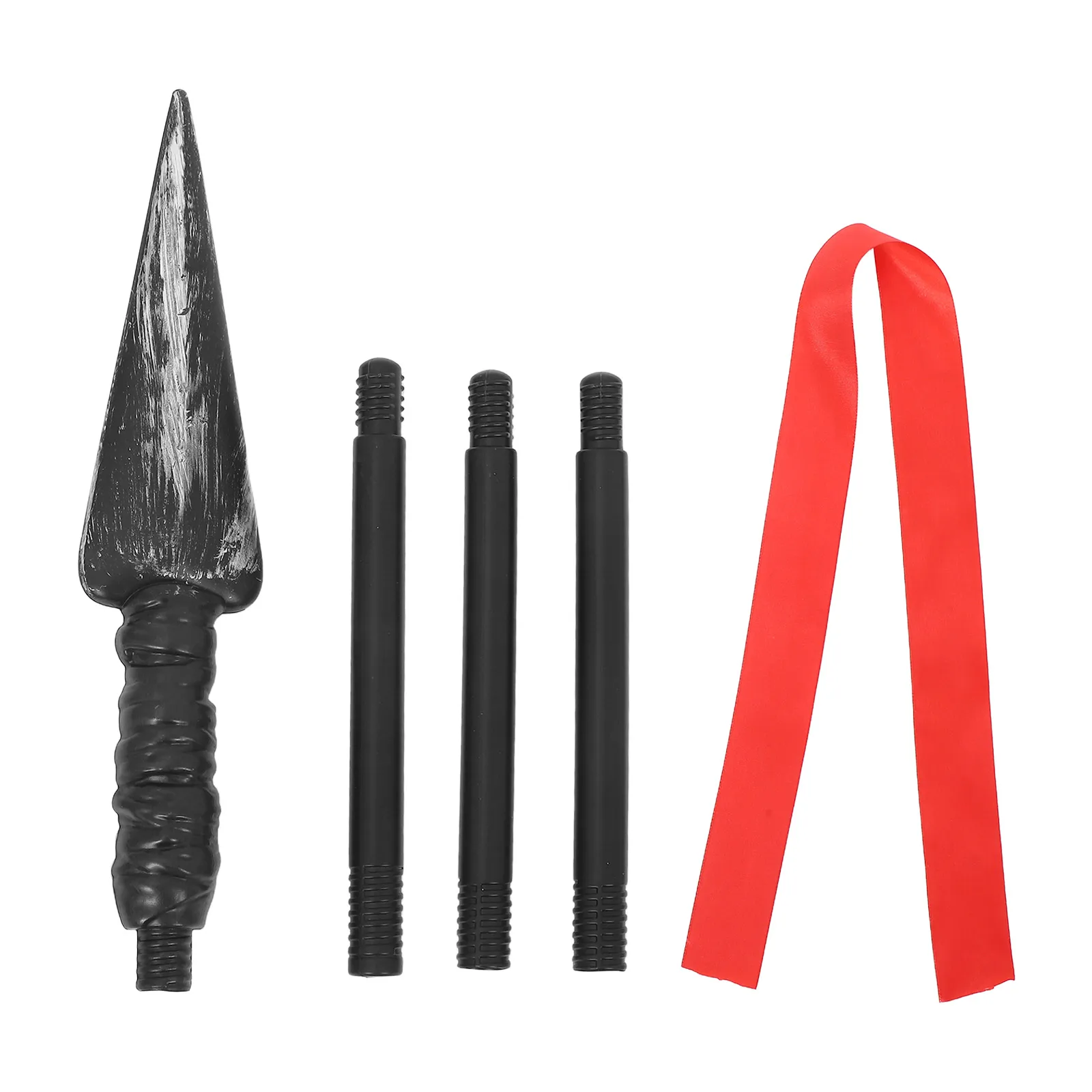 

1 Set Medieval Roman Knight Spear With Striking Tassel Plastic Spear Playthings Game Prop Adult Cosplay Costume Accessory