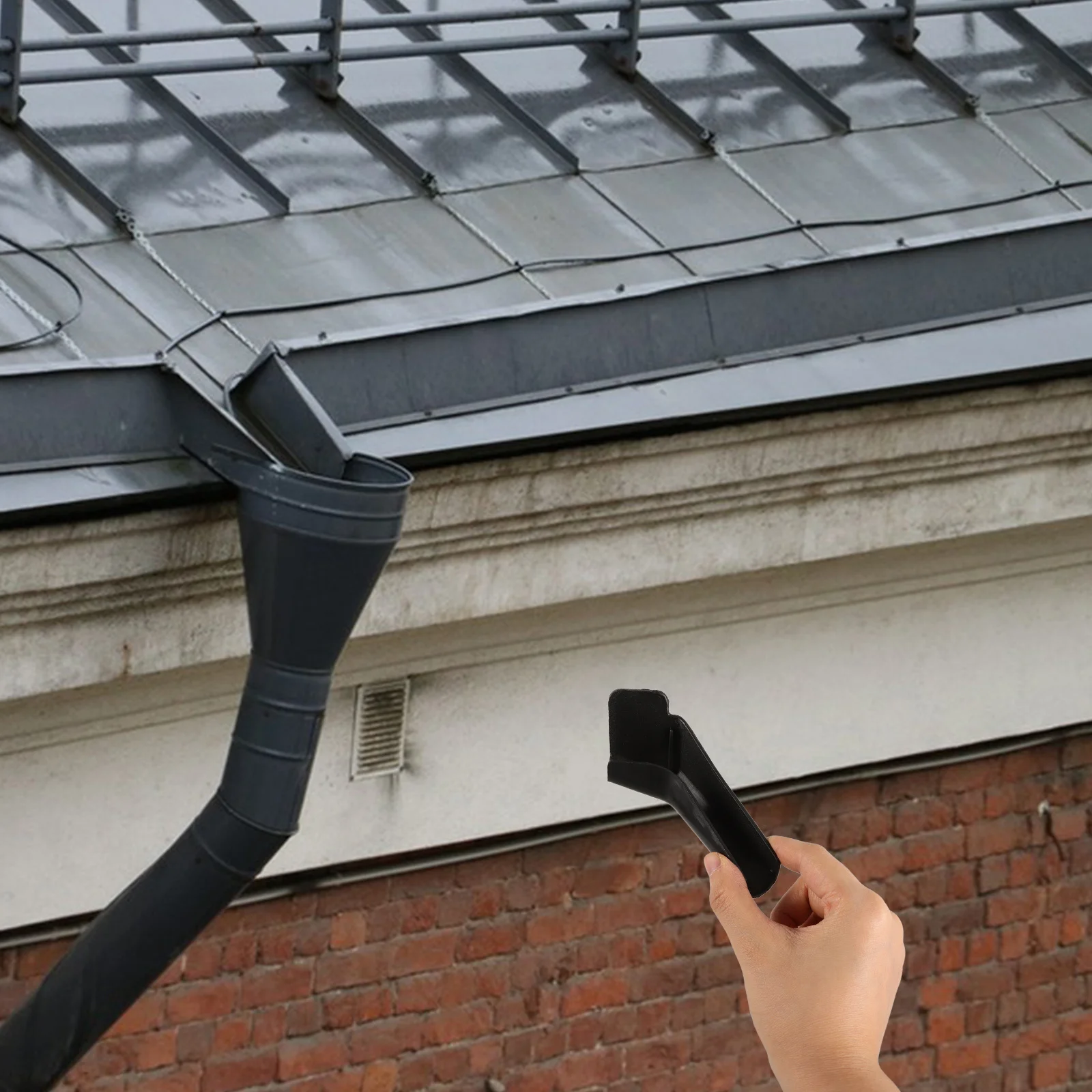 

4Pcs Roof Gutter Spouts for Rv Waterproof Drainage Solution Heavy Duty Material Simple Setup Sleek Look Compatible with Various