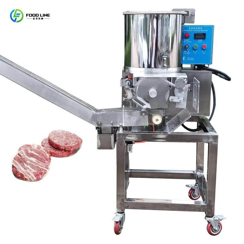 FL Automatic Burger Forming Machine, Stainless Steel Meat Press, Patty Maker Equipment for Food Service