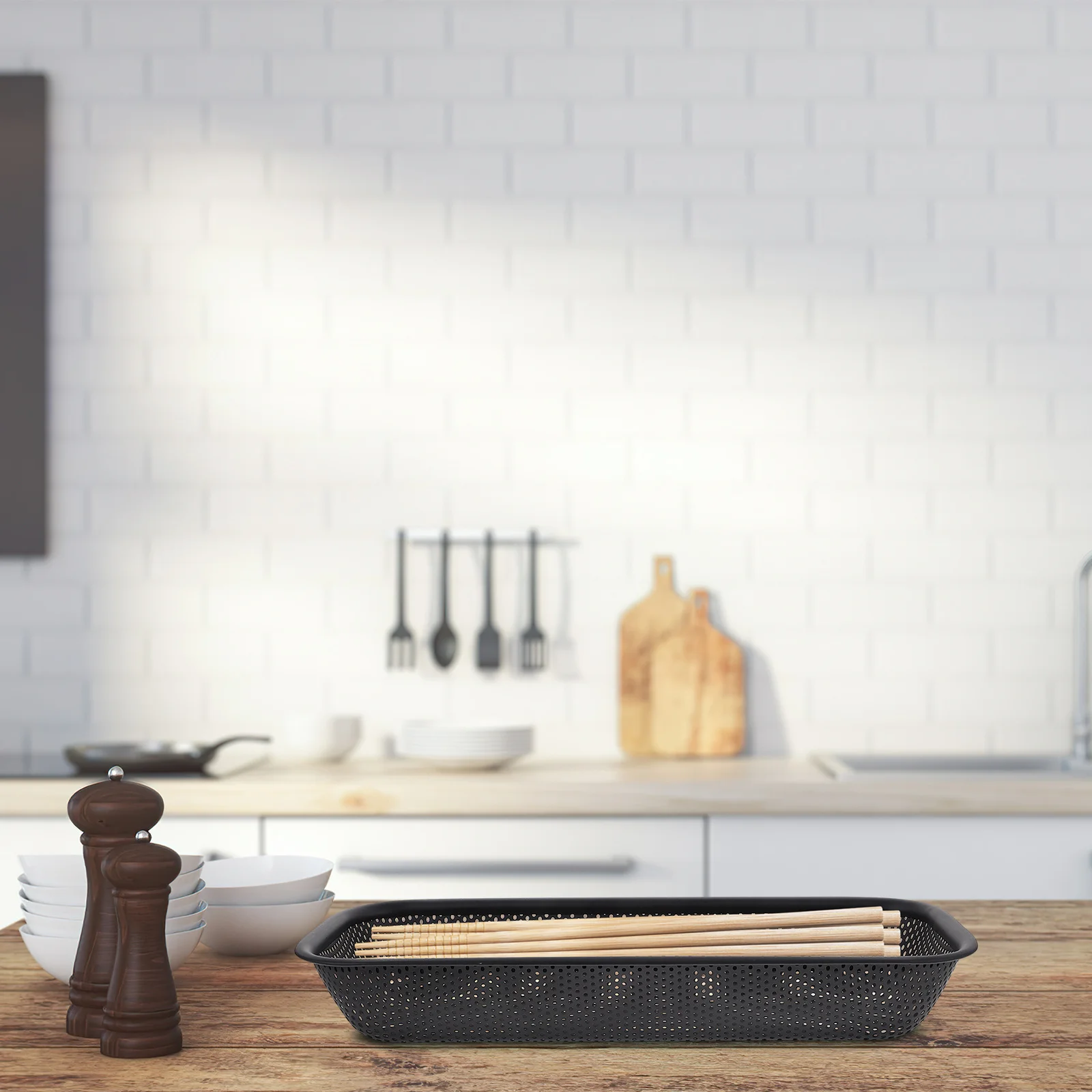 

Stainless Steel Chopstick Holder Small Hole Design Drying Rack Kitchen Utensil Container Silverware Basket Dishwasher Safe