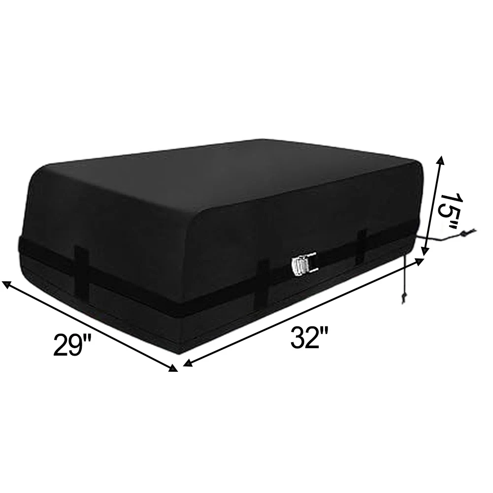 

Camping Trip Protection RV AC Protector Reinforced Windproof AC Cover Heavy-duty Cover 43x30x15inch Fixed Windproof Ring