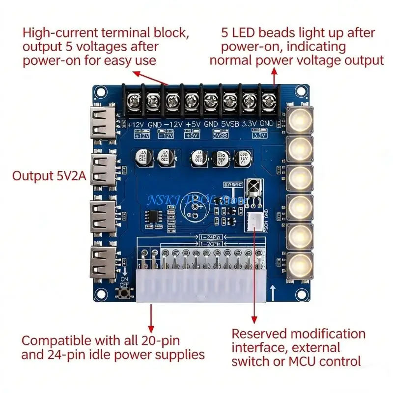 L8RC Adjustable Computer Power Allocation Plate for Extended Testing & Device Use