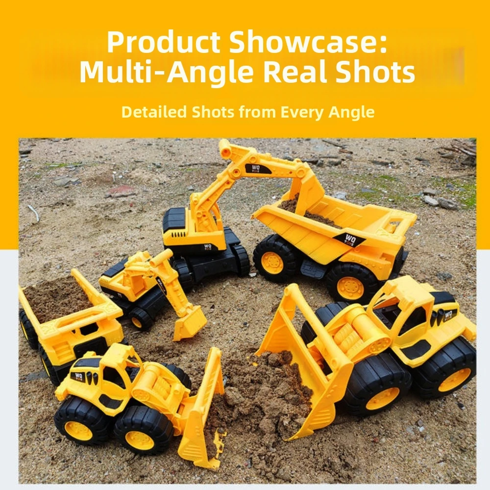 

High Quality Glide Way Forward Inertial Driving Trucks Plastic 3 Styles Beach Digger Early Education Kids Toys