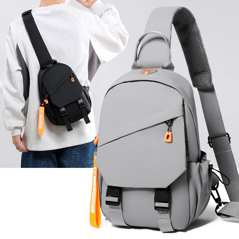 

Водонепроницаемая нейлоновая сумка через плечо - мужская нагрудная сумка-слинг, сумка-мессенджер, рюкзак для путешествий и походов на природу