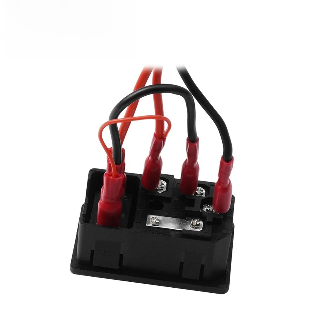 For 3D Printer Power Switch Socket Module Pre Wired 220V 110V Dual Voltage 10A with Fuse for Safe and Reliable Performance
