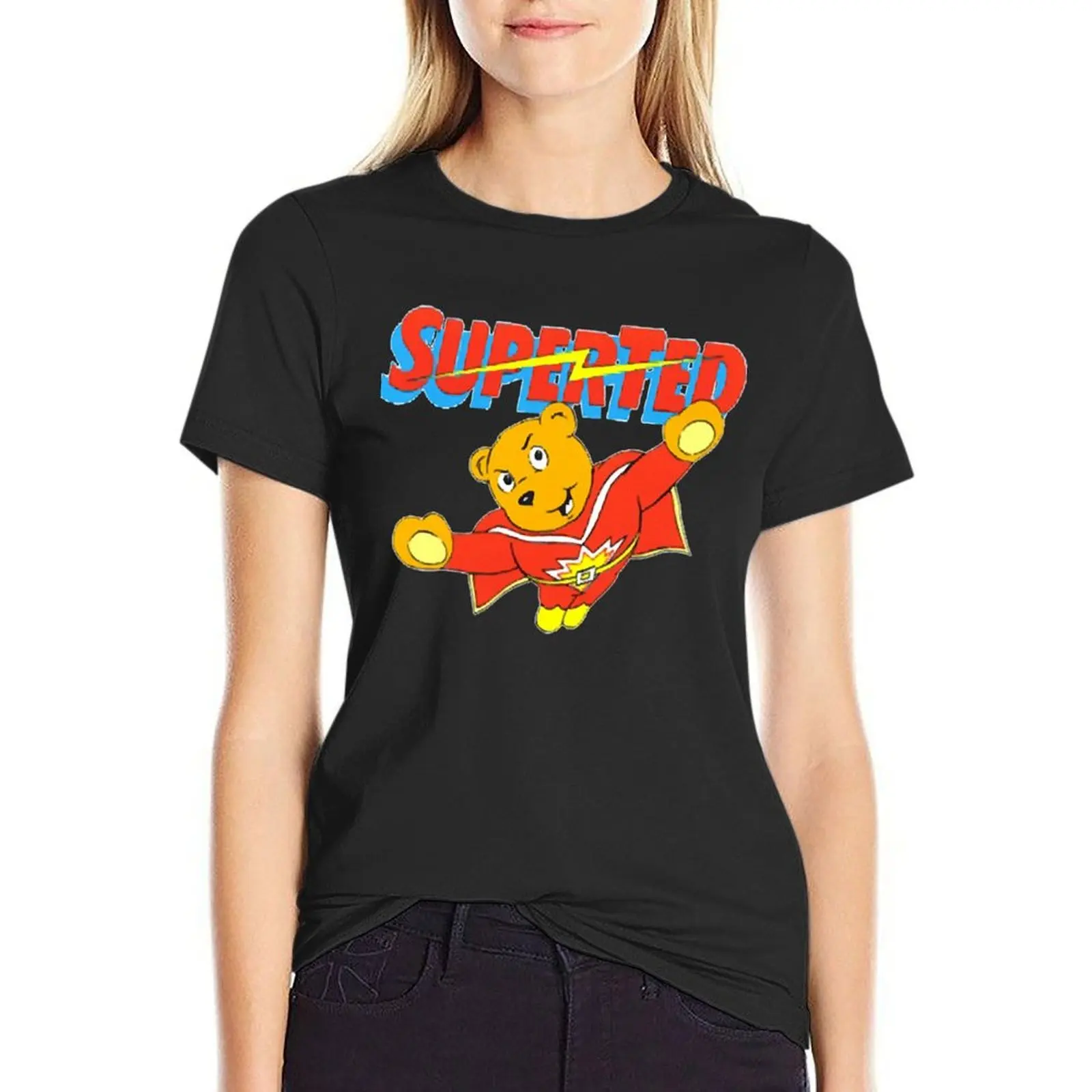 

Super Ted T-Shirt tees summer clothes oversized Women clothing