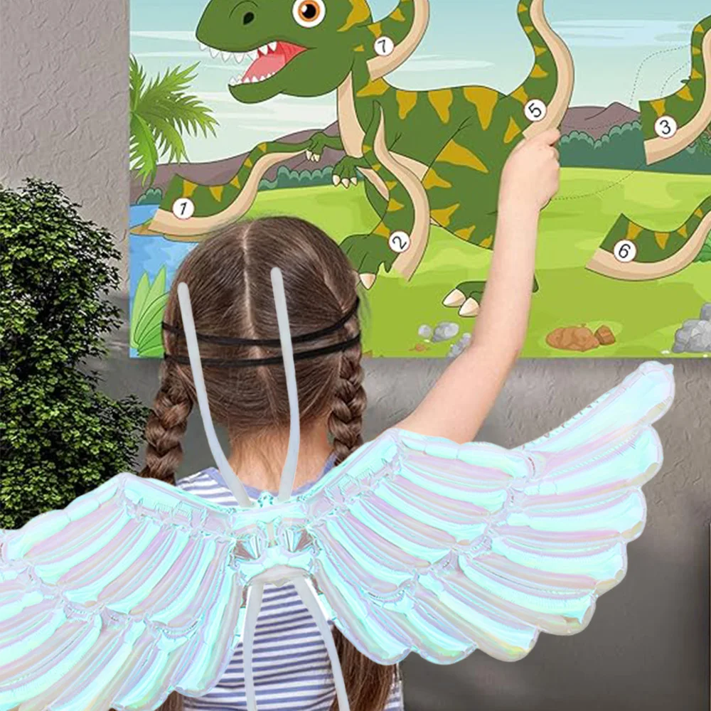 عبوتان من بالونات جناح يونيكورن الملونة، بالونات ملونة من رقائق جناح يونيكورن، مناسبة لحفلات عيد الميلاد وعيد الميلاد وجمعات الأصدقاء