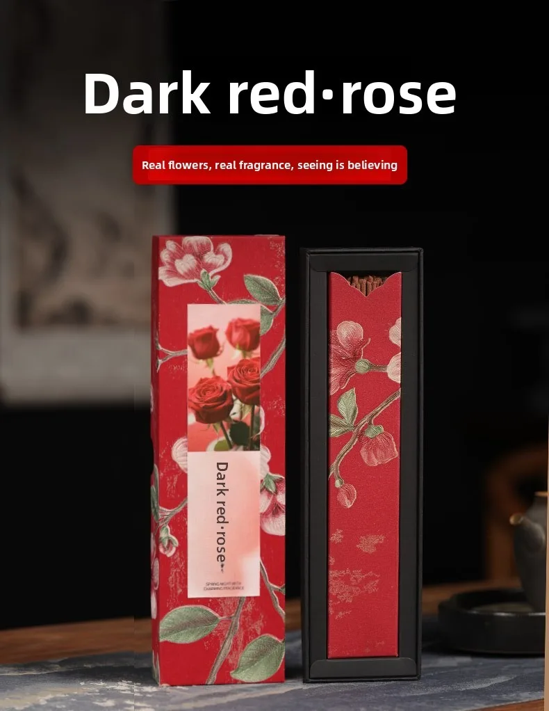 Handmade petal fragrance ink red rose fragrance real flower fragrance lasting natural aromatherapy young people's selection