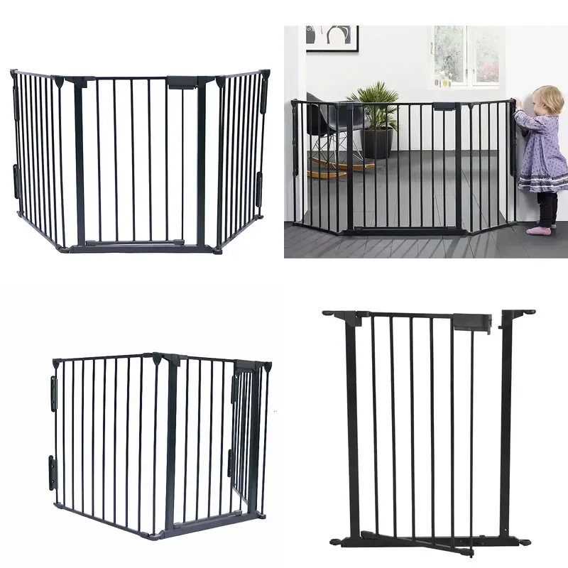 3 Panel Folding Metal Indoor Baby Barrier Security Door