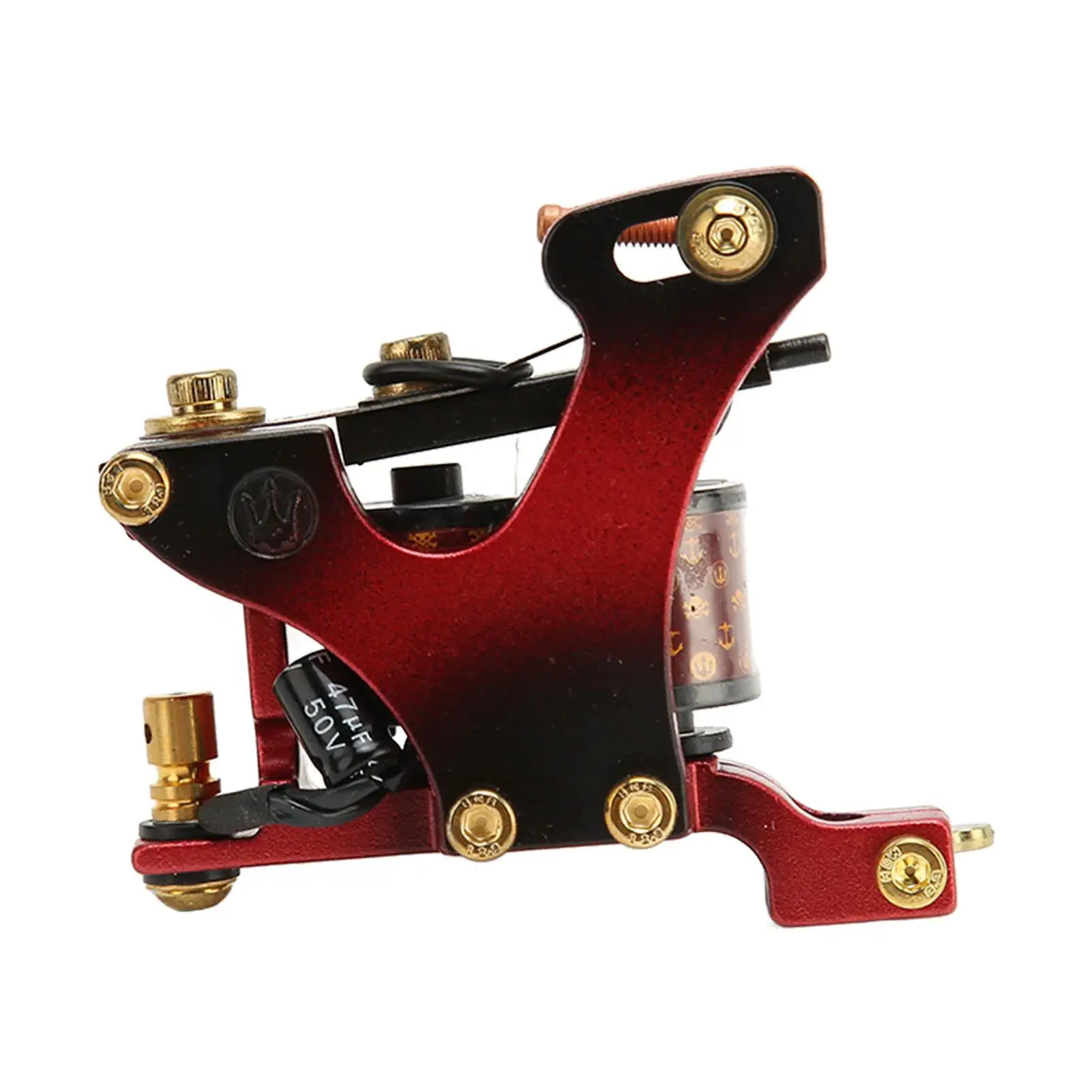 Lightweight Coil Tattoo Machine with 10 Wraps - Professional Shader for Tattoo Artists - Alloy Frame Accessories