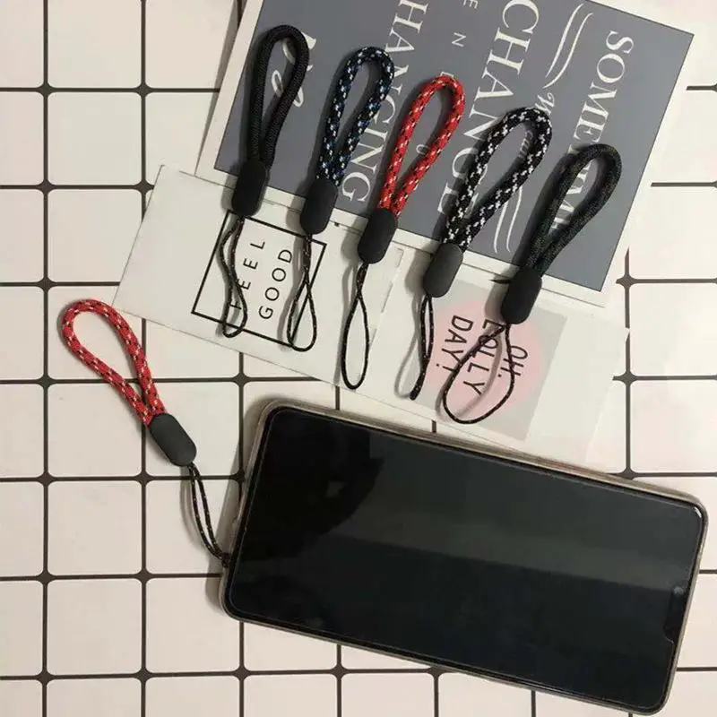 Mobile Phone Lanyard With Clip Wrist Strap Short Mobile Phone Rope Portable Bag Key Chain Anti-Lost For Keychains For Smartphone