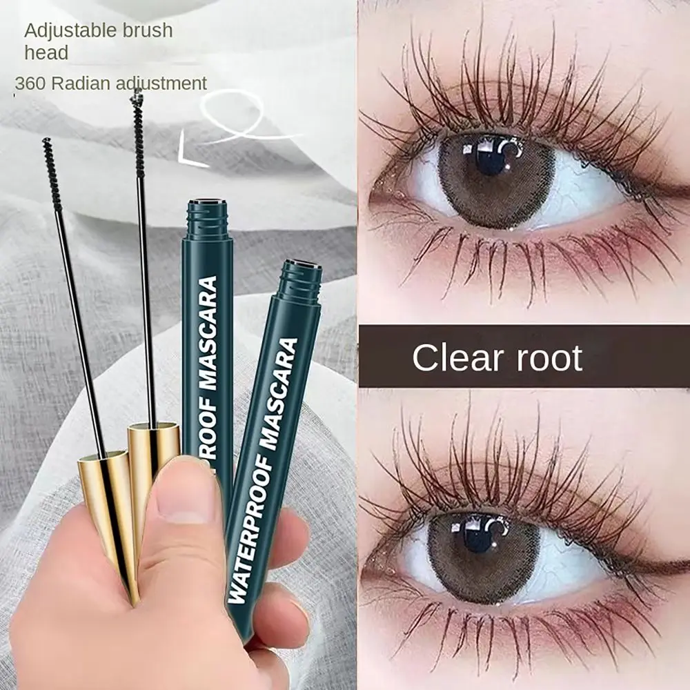 Natural Waterproof Ultra Fine Mascara Eye Cosmetics Black Brown Silk Eyelash Extension Makeup Tool Eye Lash Curling Women Beauty