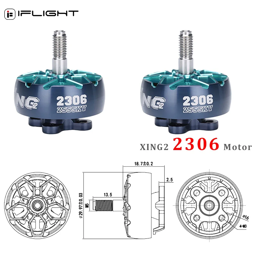 IFlight XING2 XING V2 2207 1855KV 2755KV 2306 1755KV 2555KV 4-6S CW 5 مللي متر رمح فرش السيارات ل FPV الطائرة بدون طيار
