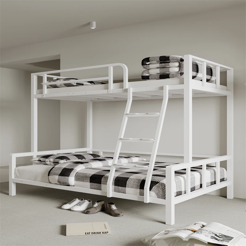 -For Dormitory Metal Bunk Bed School Metal Bed Frame With Ladder School Furniture Adult Kids Metal Bed&