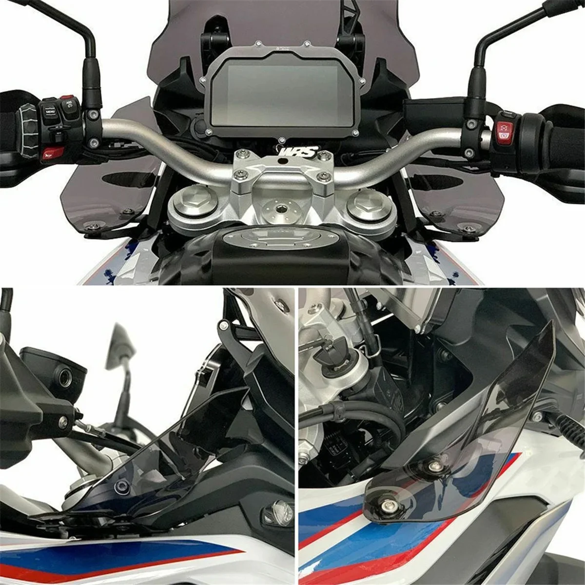 Motorcycle Wind Deflector Windshield Handguard Cover Side Panels for F750GS F850GS 2018-2021 F750 F850 GS Smoky Gray