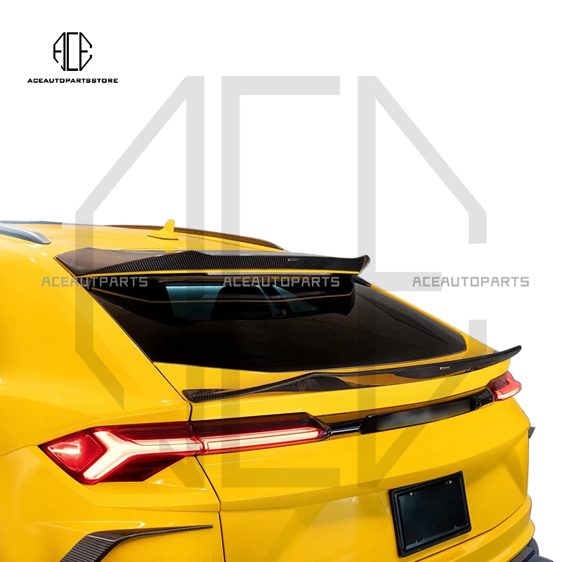 Dry Carbon fiber Front Rear Bumper Lip Spoiler Side Skirts Wheel Eyebrow Air Vent Trunk Trims Hood For Lamborghini Urus Body Kit