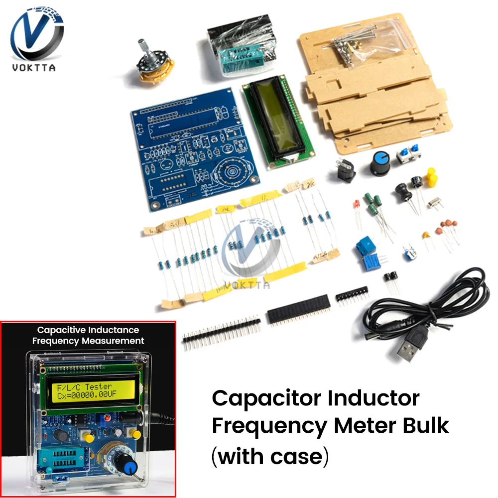 Tester próbnik elektroniczny Tester rezystancji miernik pojemności DC5V częstotliwość cyfrowa miernik wielofunkcyjny elektroniczny zestaw do majsterkowania pomiarowy
