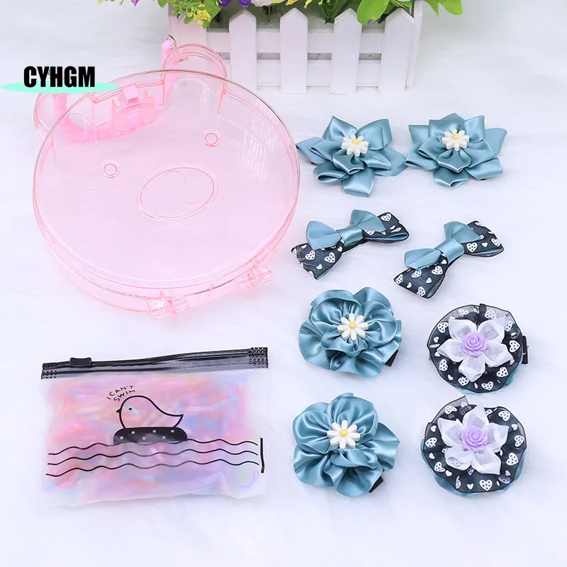 

Fashion New Girls flowers Children's Hair Accessories set Hairpins Headband Barrettes H23