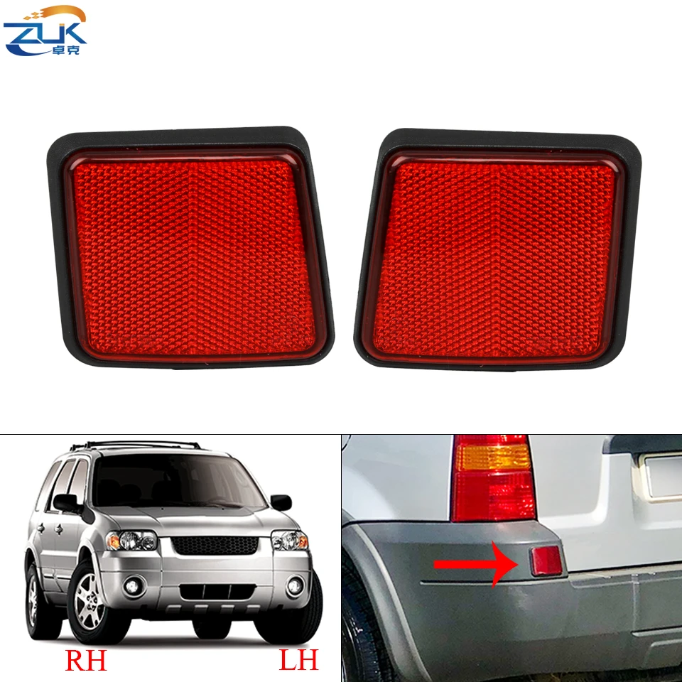 ZUK Left Right Rear Bumper Reflector Warning Light Rear Fog Lamp For Ford Escape Kuga Maverick 2005 2006 2007 Not For UK Version