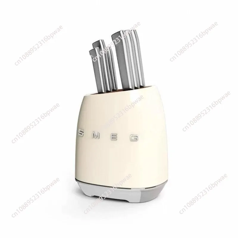 

Cream Kitchen Knife Set Vintage Household Stainless Steel Kitchen Knife Knife Holder