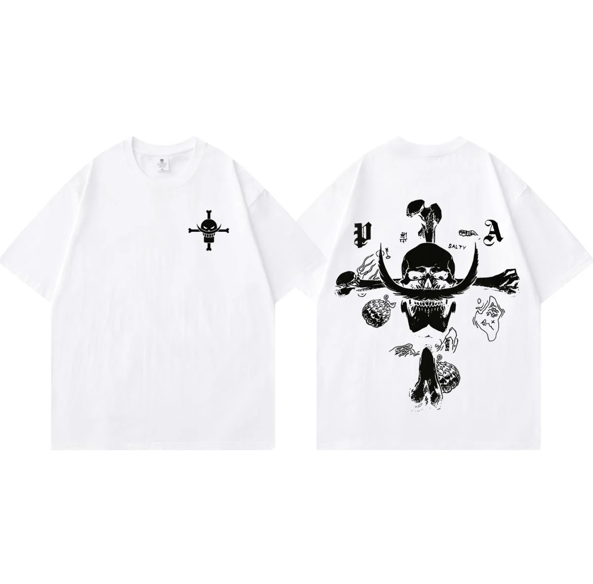 ONE PIECE Animation White Beard Printed T-shirt Men's and Women's T-shirt Men's Top Sports T-shirt Men's T-shirt Summer Tee 2026