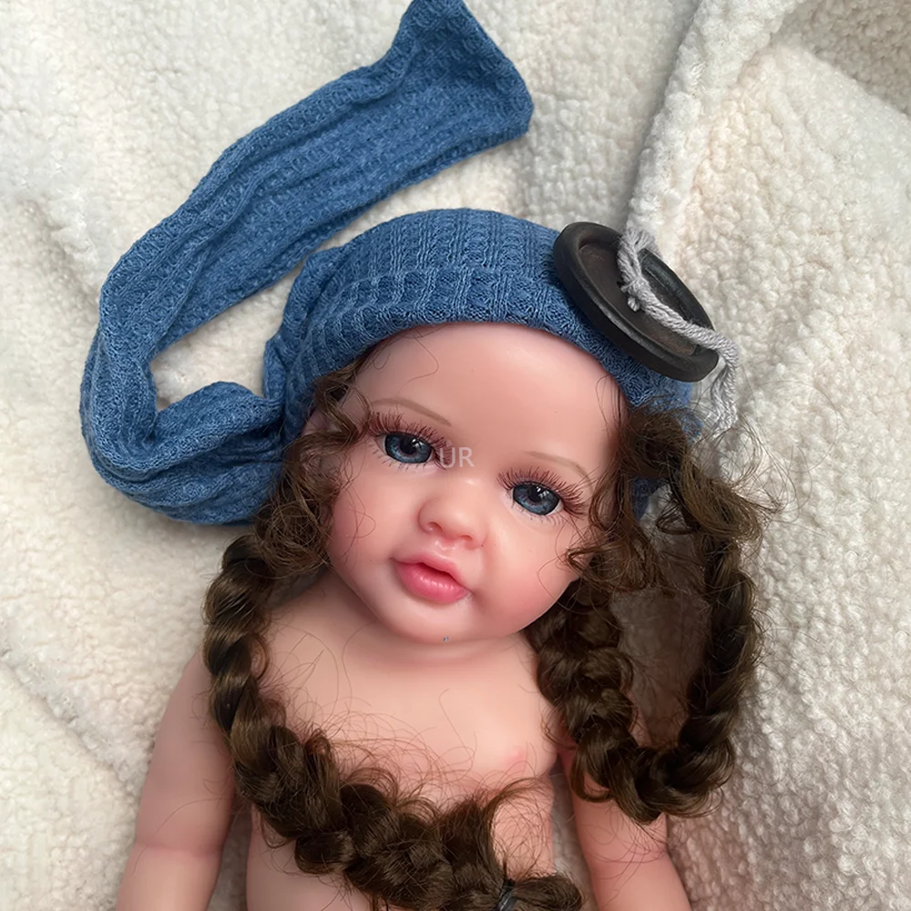 リアルな新生児人形、女の子のアーティストの収集品、リアル、伸縮性、ソフトシリコン、誕生日プレゼント、クリスマス、40cm、16インチ