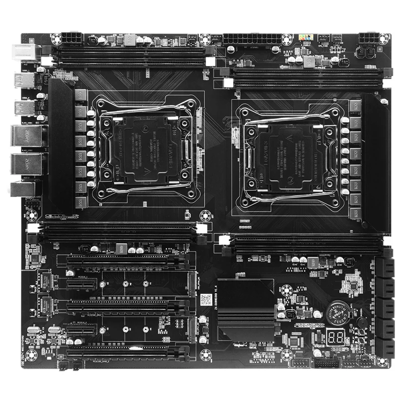 X99 듀얼 소켓 Cpu 마더보드 Lga2011-3 8xddr3 Ecc Ram 슬롯 Pciex16 Sata3.0 서버 PC 마더보드