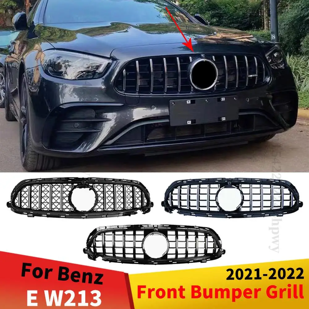 

Upgrade Styling Trim Front Bumper Grille Racing Hood Grill For New Mercedes Benz E class W213 2021 2022 E260 E300 E350 E400 E450