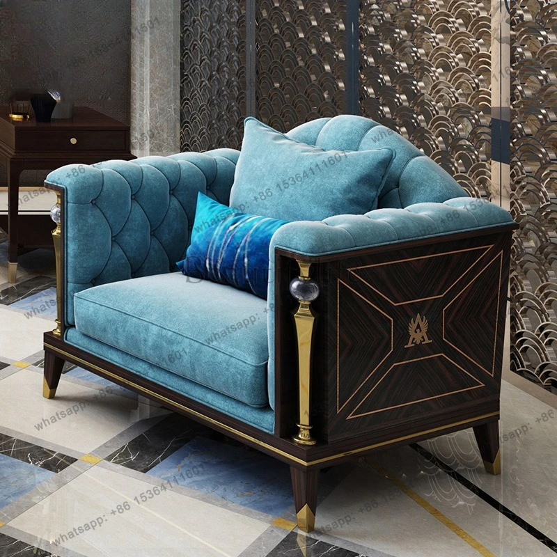 XX  American Sofa Villa Large Apartment 123 Combination Sofa Post-modern Living Room Combination Furniture