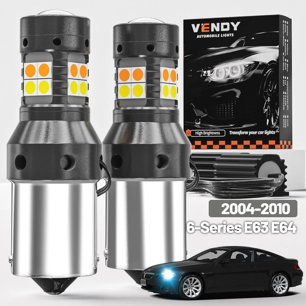 2 stücke Für BMW 6-Serie E63 E64 Dual Modus LED Blinker + Tagfahrlicht DRL 2004 2005 2006 2007 2007 Canbus Zubehör