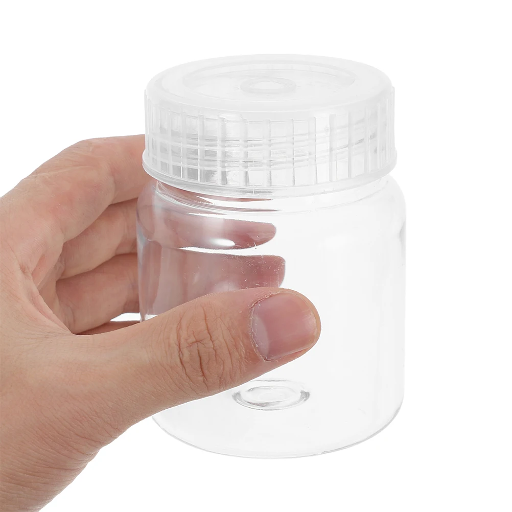 

4PCS Wide Mouth Cultivation Jars for Plant Cells Reusable Plastic Containers Chemical Stability Transparency Sample Storage