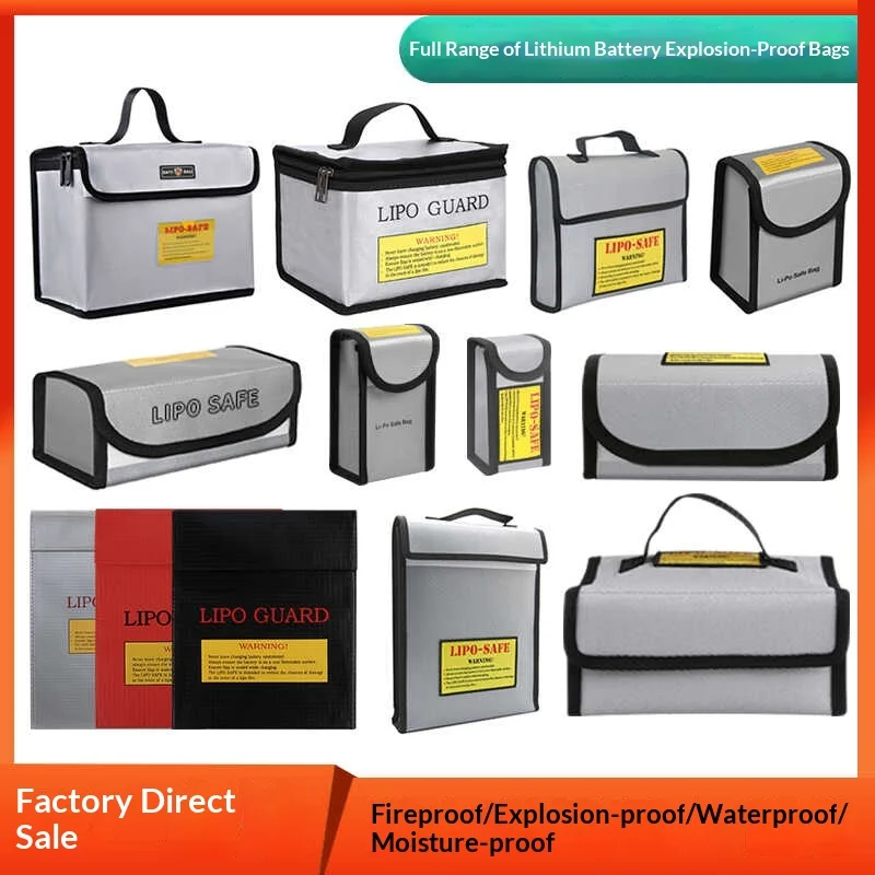 

Защитный ящик для литиевых батарей, огнестойкий и взрывозащищенный мешок для батарей, теплоизоляционный и огнестойкий ящик для хранения.