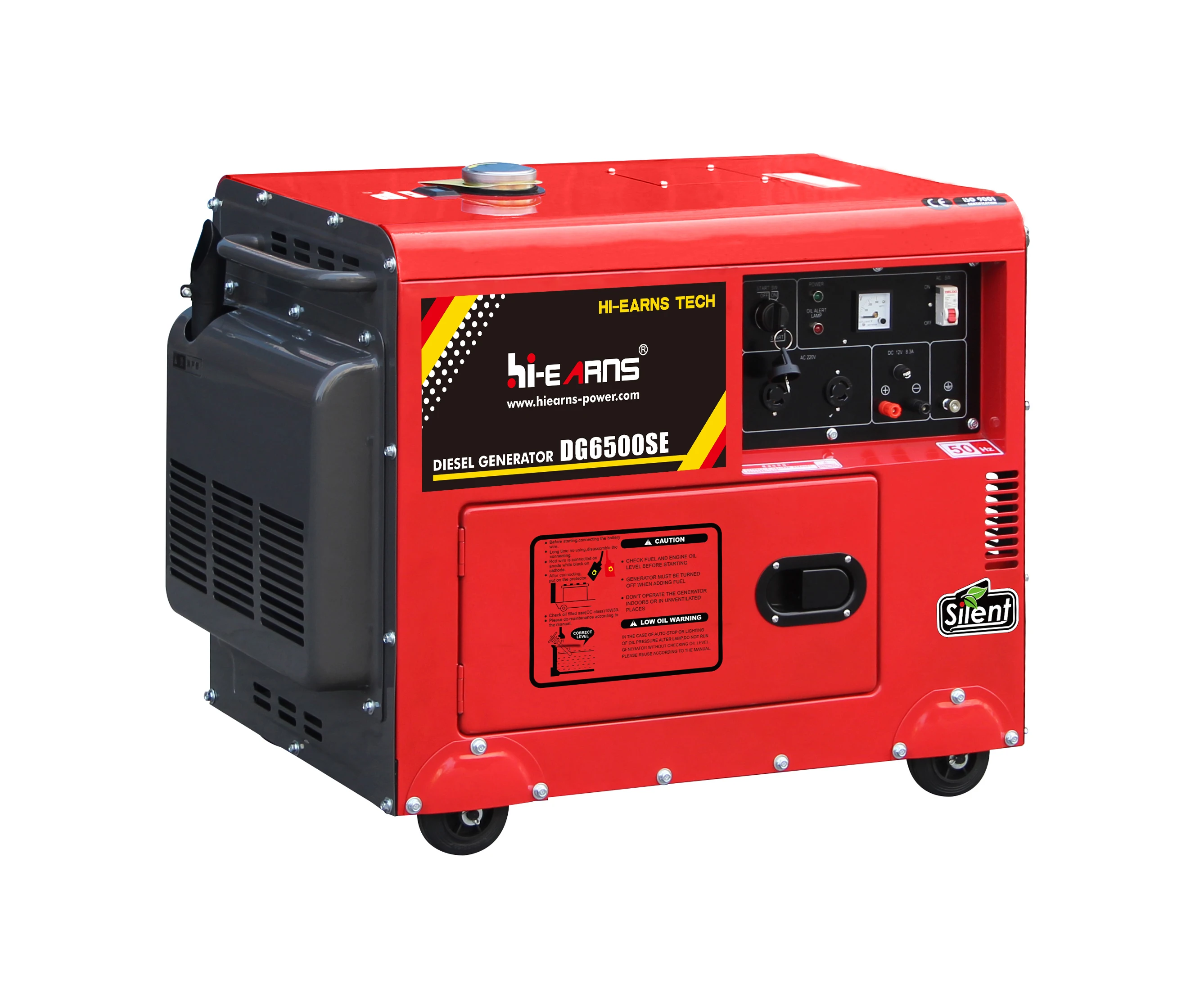 4.6KW 5.8KVA 50Hz Single Phase Silent Diesel Generator for Home