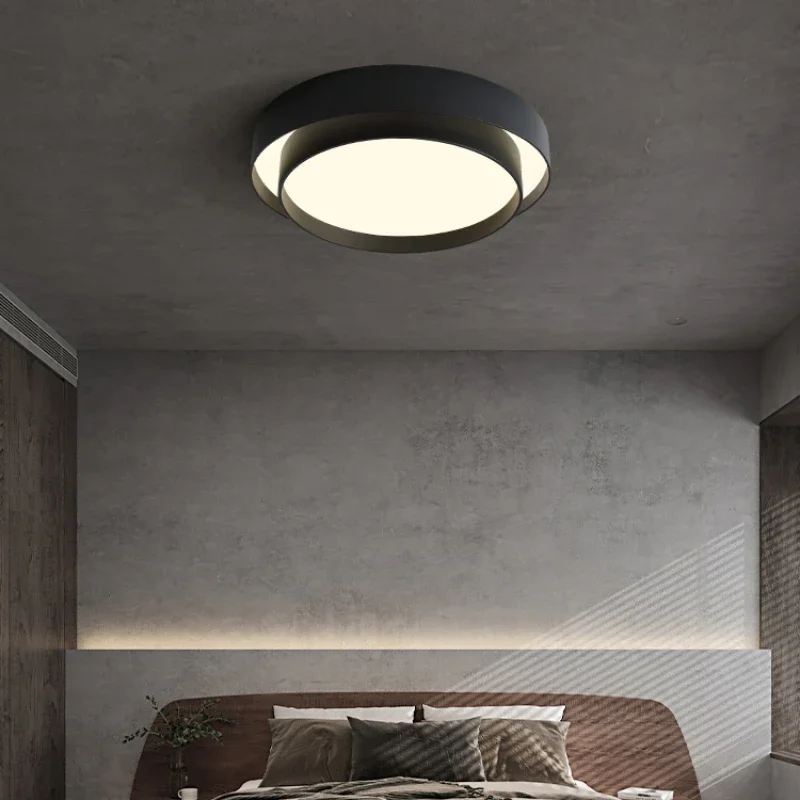 Imagem -04 - Quarto Conduziu a Luz de Teto Moderna Simples Rede Vermelha Ins Criativo Circular Casa Quarto Principal Estudo Zhongshan Lâmpadas