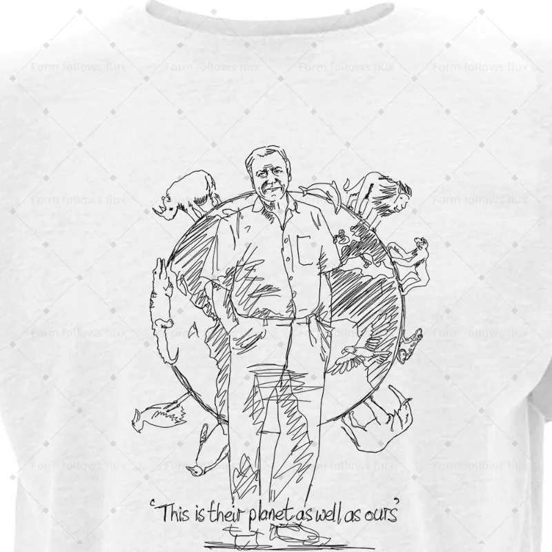 

2026 men T-Shirt Hoodie Hand Drawn Comic style David Attenborough Animals Unisex S-6XL Plus Size Friendly