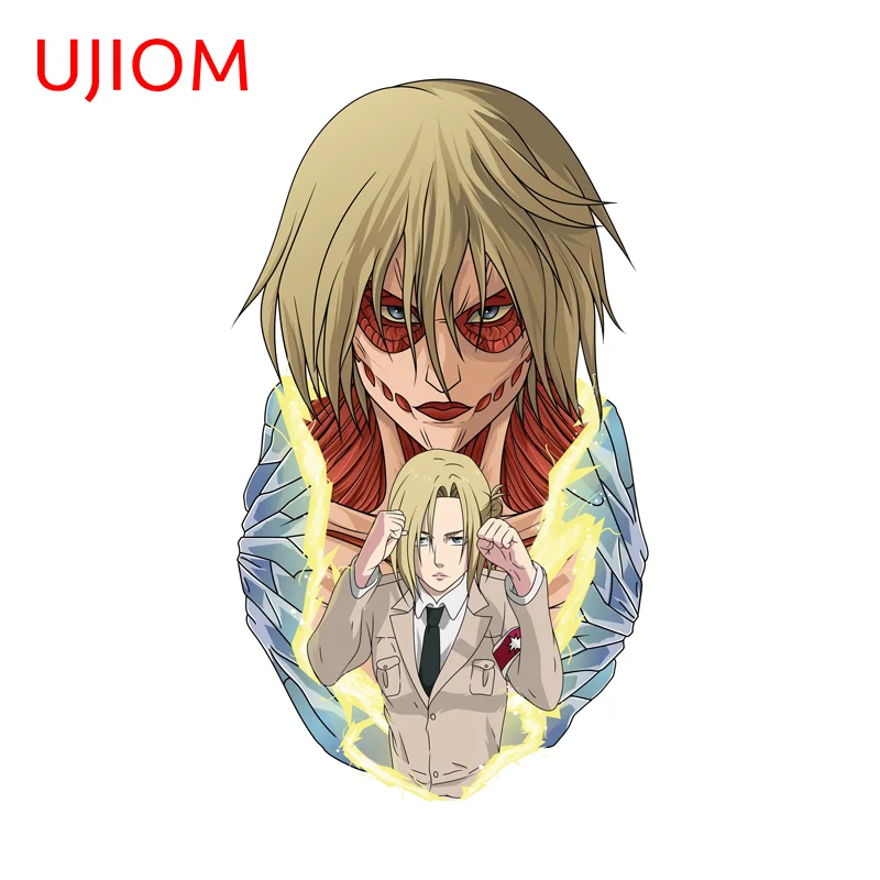 UJIOM Fanart Annie Leonhart Eren Jaeger Wall Sticker Zeke Jaeger Trendy Premium Creative Decal Unique Trunk Wardrobe Decor