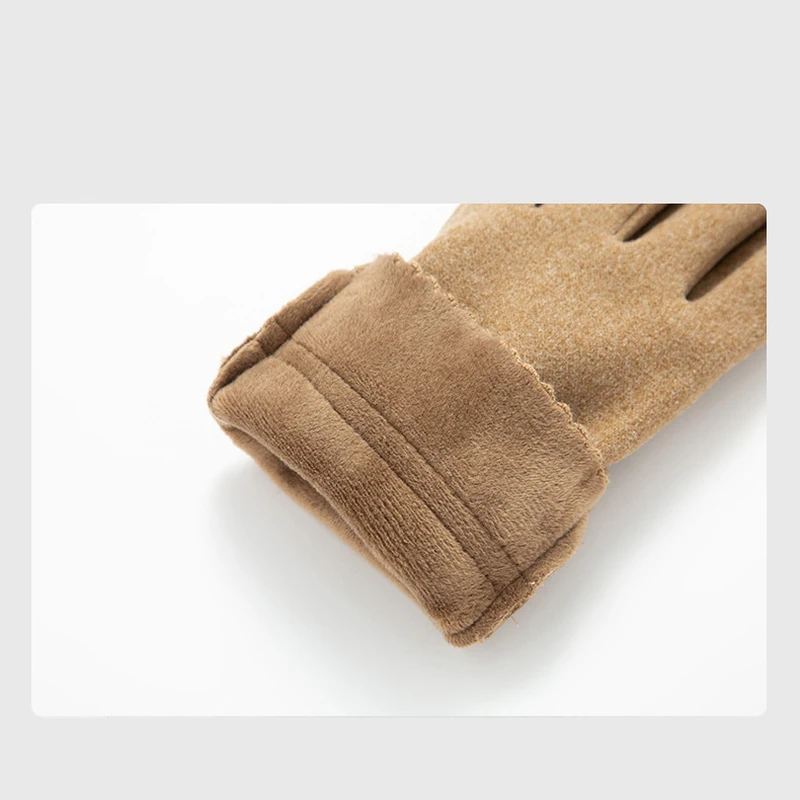 الخريف الشتاء النساء رقيقة الصوف لا تنفخ الدفء شاشة تعمل باللمس في الهواء الطلق ركوب الدراجات محرك يندبروف قفازات مرنة أنيقة