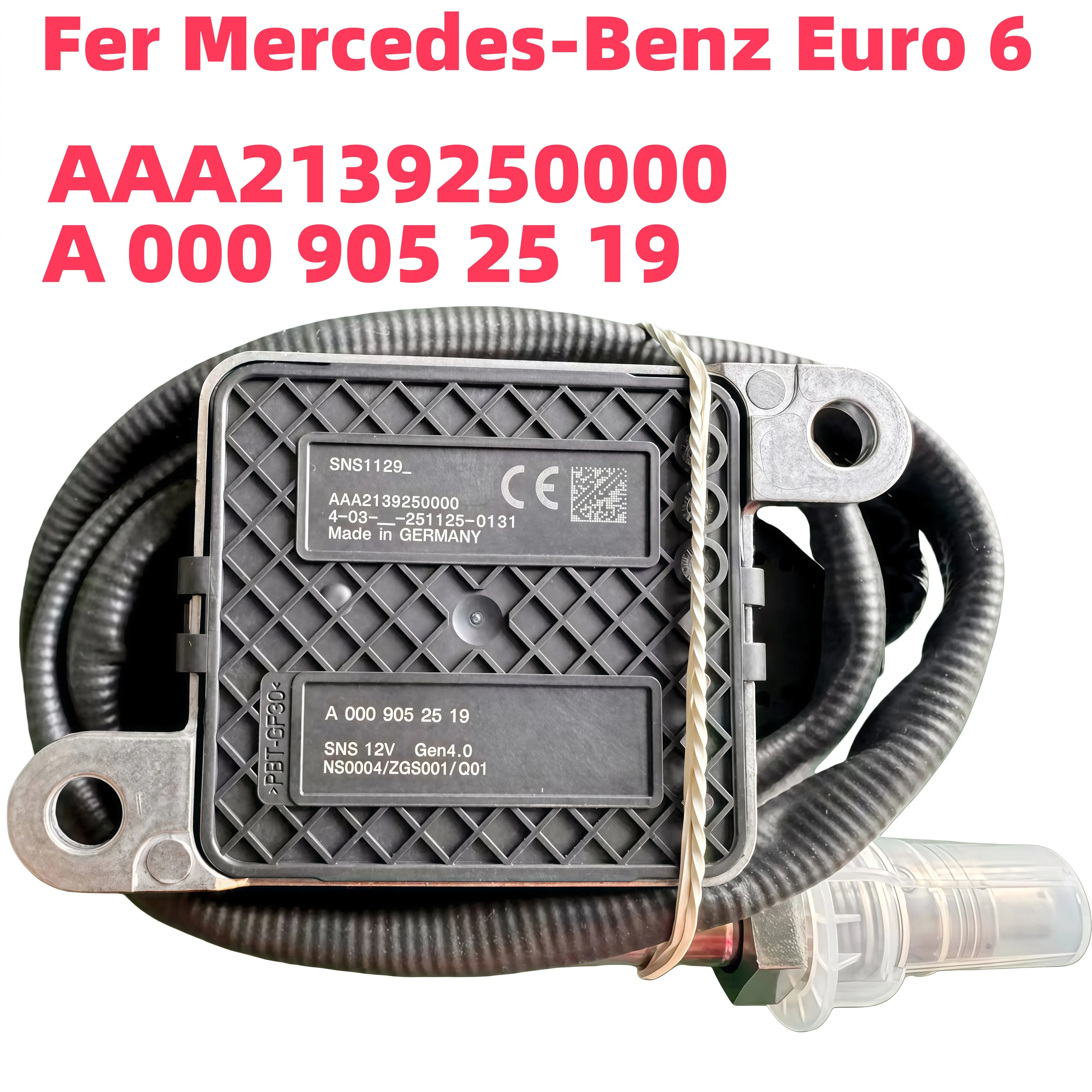 

NOx Sensor [A0009052519] [AAA2139250000] for MERCEDES-BENZ 12V Diesel Truck Nitrogen Oxide Emission Sensor Euro VI Compatible
