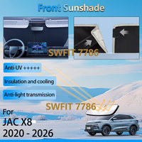Black Front Sun Visor Cover For JAC X8 Plus Sehol 2020 - 2026 Accessories Window Shade Heat Insulation Protection Sunshade Parts