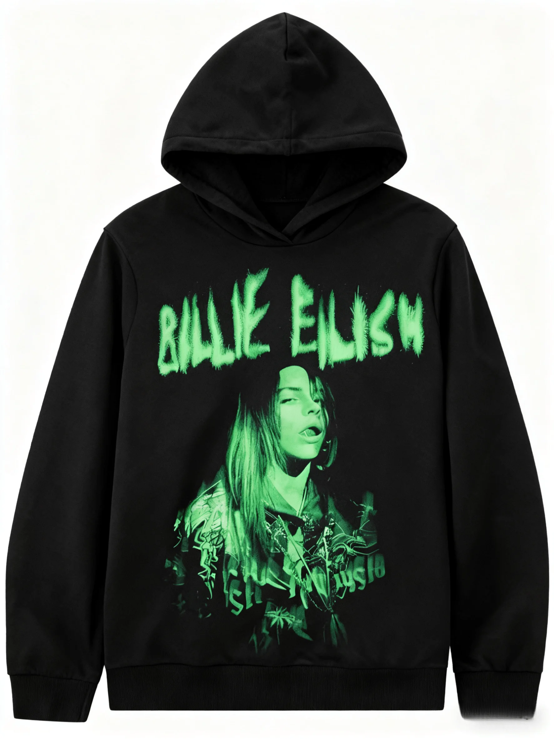 بيلي إيليش مطبوعة عارضة أزياء الخريف هوديي الرجال والنساء فضفاضة المتضخم الرجعية القطن الخالص هوديي الشارع ارتداء للجنسين