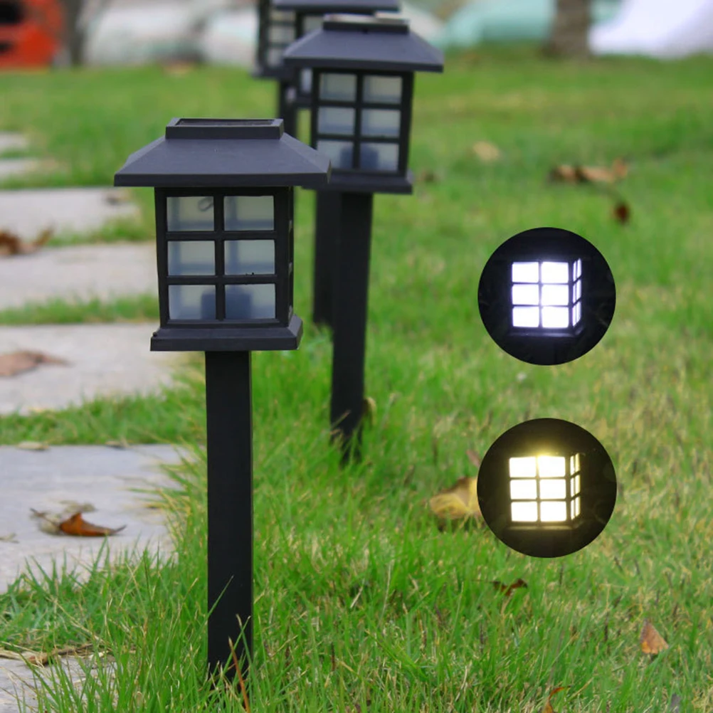 

Solar Powered Lawn Light Black Shaped Stake Lamp Durable Outdoor Garden Pathway Yard Decor Landscape for Christmas