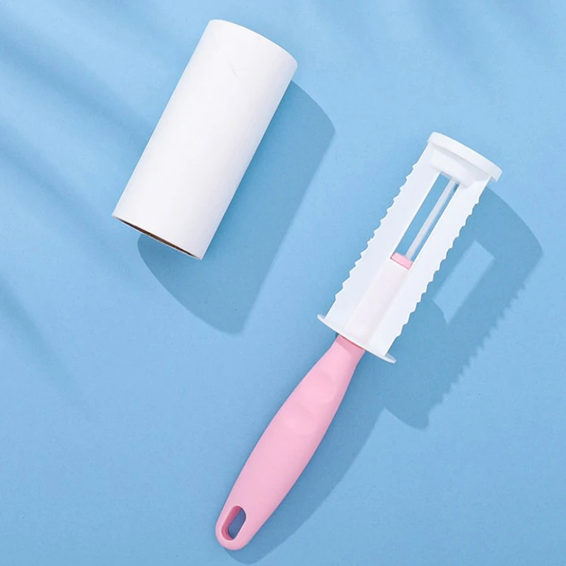 1PcStraight Handle Sticky Hair Remover Pet Dog Hair Clothes Sofa Dust Cleaning Remover accessorio per la pulizia della spazzola in rotolo sostituibile