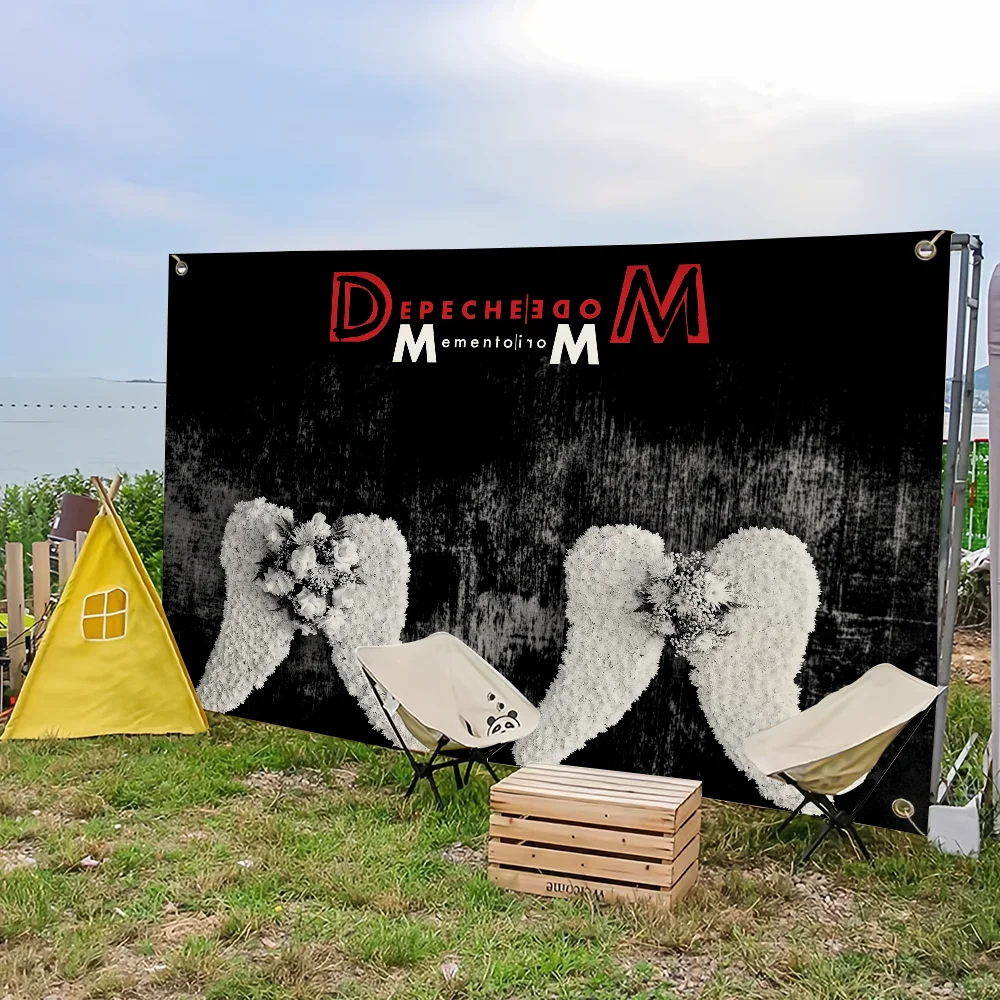 flag For Picnic Party D-Depeche Art Home Decoration Outdoor Memento Camping Band M-Mode Mori Banner