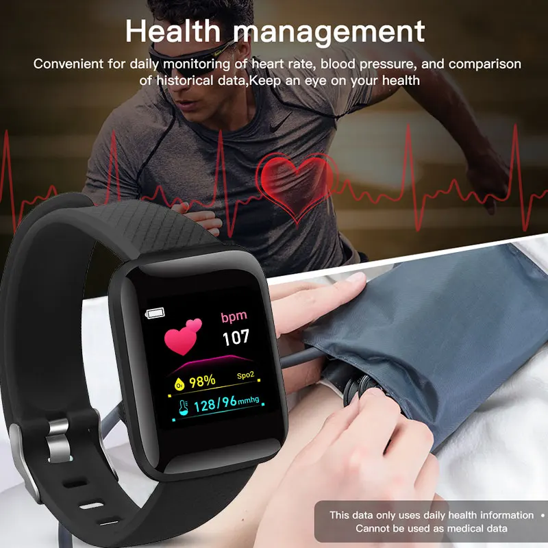 Children's Smart Watch Led Digital Clock Waterproof Smartwatch Kids Heart Rate Monitor Fitness Tracker Sports Watch Boy and Girl