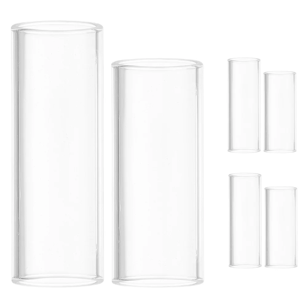 

6Pcs Guitar Slide Glass Fingertip Slider for Electric Acoustic Guitar Improved Precision Blues Jazz Country Music Playing