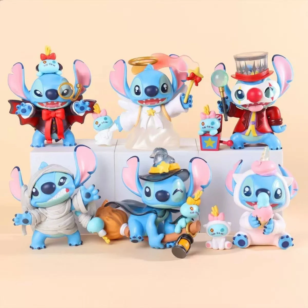 

Disney Weird Diary Series 6 Styles Anime Figures - Cute Stitch Doll Statue Model Mystery Blind Box - Kids Birthday Gift