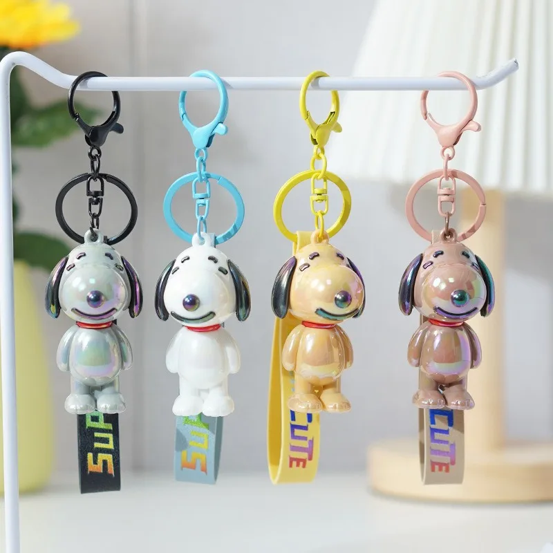 Kawaii Snoopy Keychain Doll Pendant Daily Backpack Personalized Fashion Accessories Children's Cartoon Birthday Gift